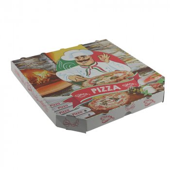 100 Stk. Pizzakarton Pizza Karton Pizzabox to go 30x30x3 cm Pizzakarton Motivdruck